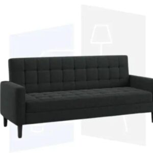 "Foldable Sofa Cum Bed with Wooden Feet – Multi-Functional Furniture for Studio Apartments"